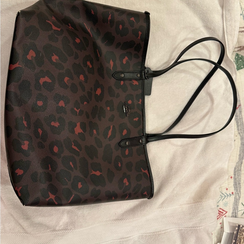 Coach Leopard Print Tote Bag